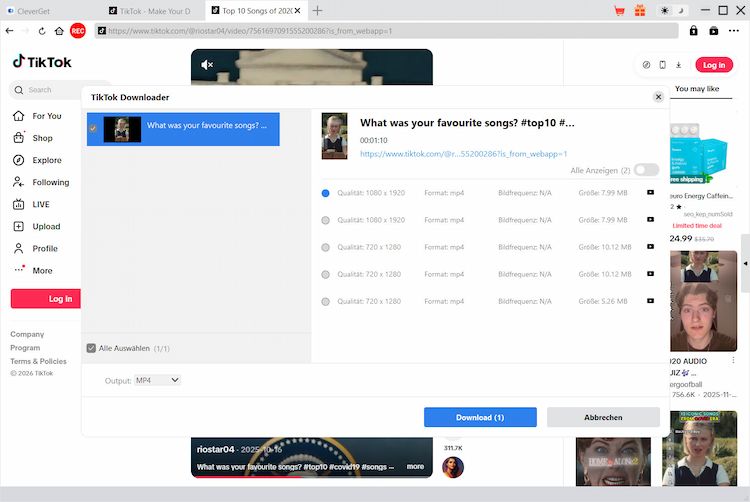 TikTok Downloader Step3