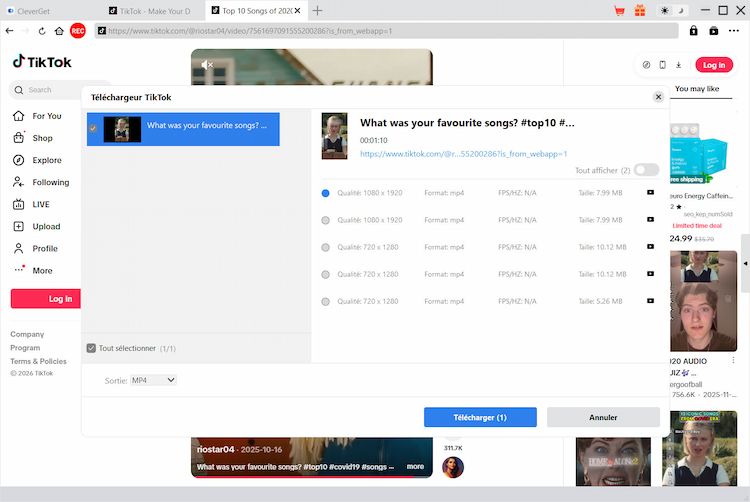 TikTok Downloader Step3