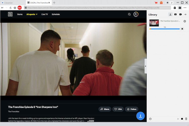 DAZN Downloader Step4