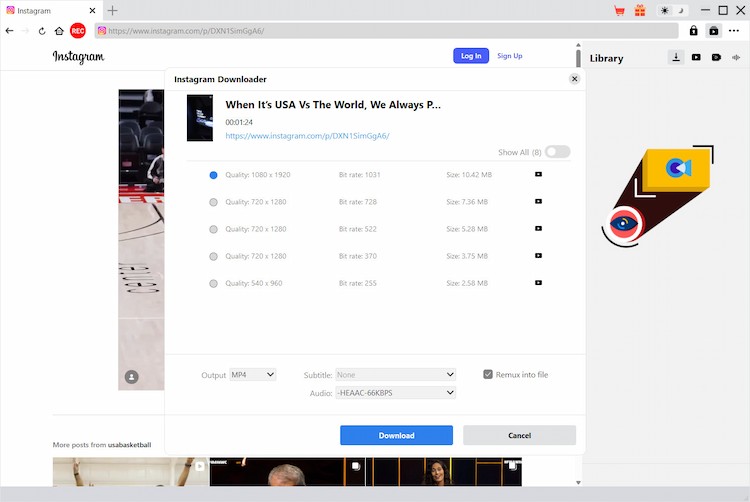 Instagram Downloader Step3