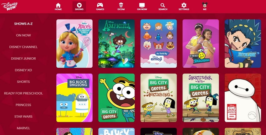 Best-sites-to-watch-cartoon-online-Disneynow-7