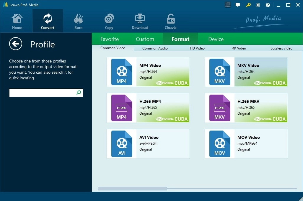   how-to-convert -YouTube-Shorts-to-MP4-leawo-choose-format 
