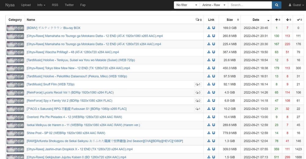 10-best-sites-to-watch-raw-anime-Nyaa-6