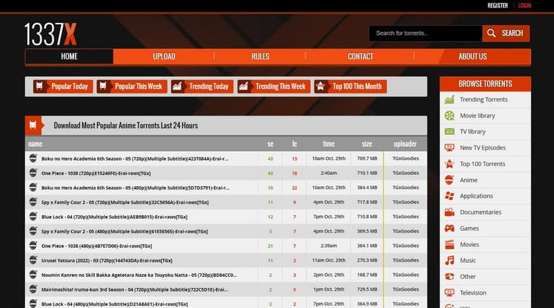 Best-Anime-Torrent-sites-1337X-4