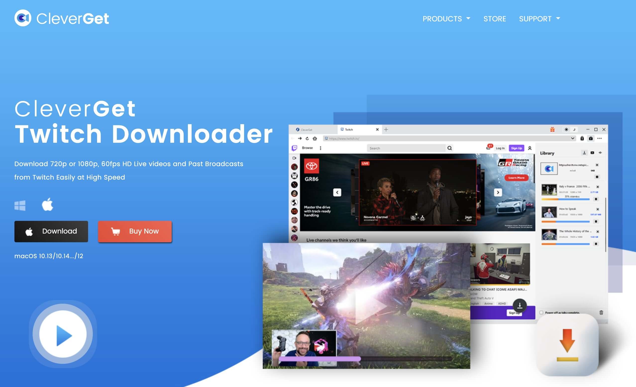  Twitch-VOD-downloader-CleverGet  