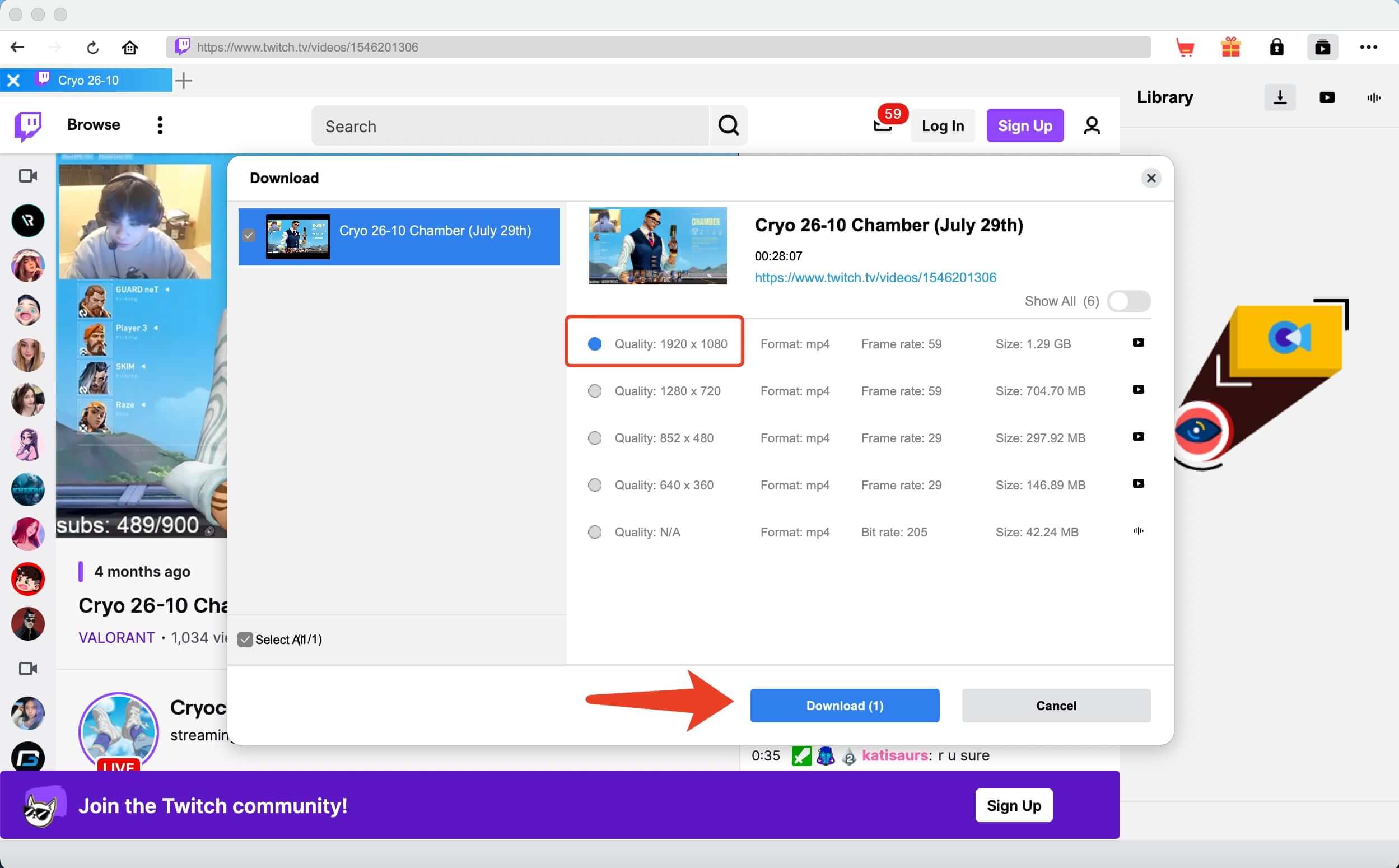 Twitch-highlight-downloader-ClegerGet-download