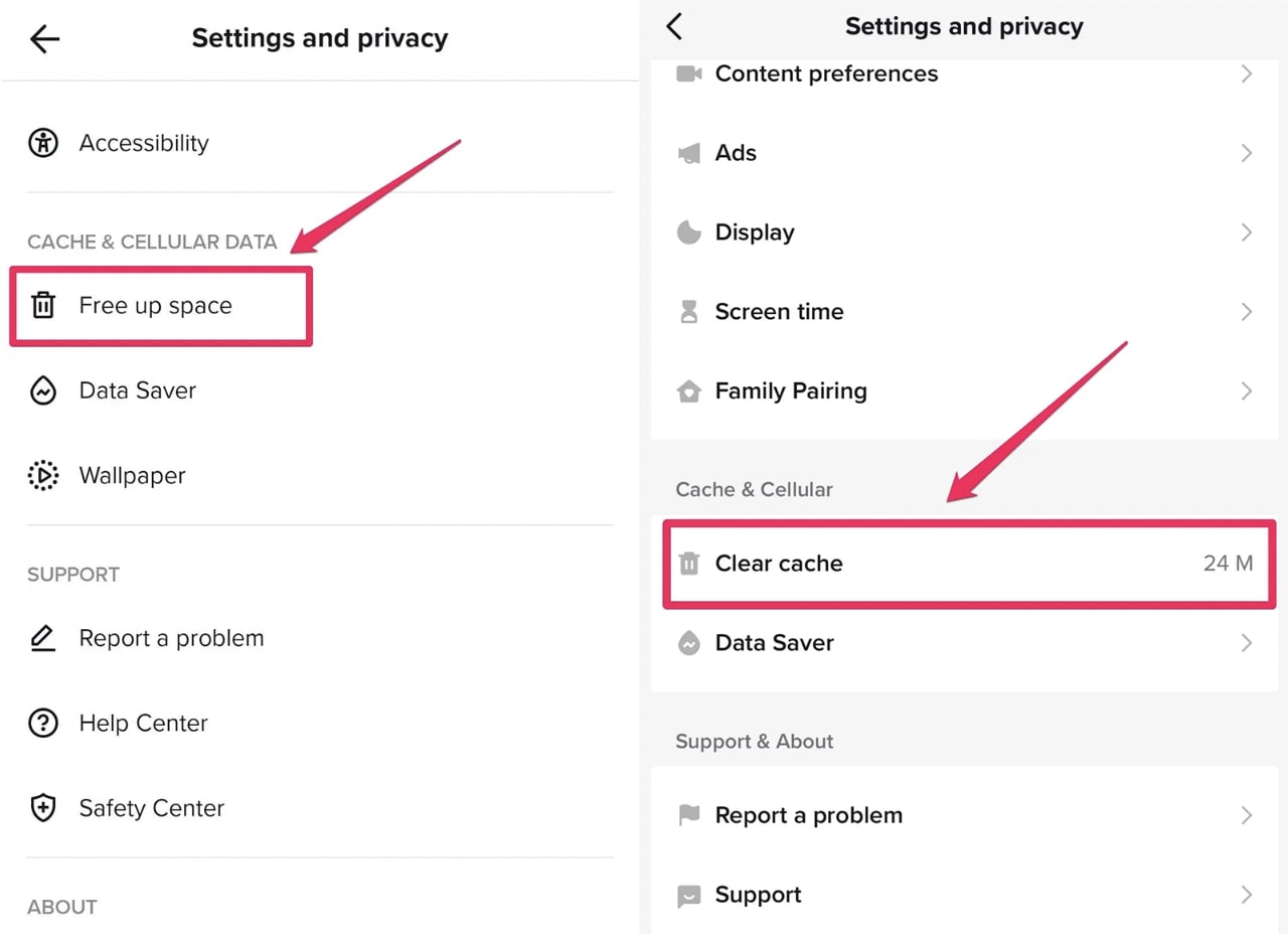 tiktok-no-sound-clear-cache