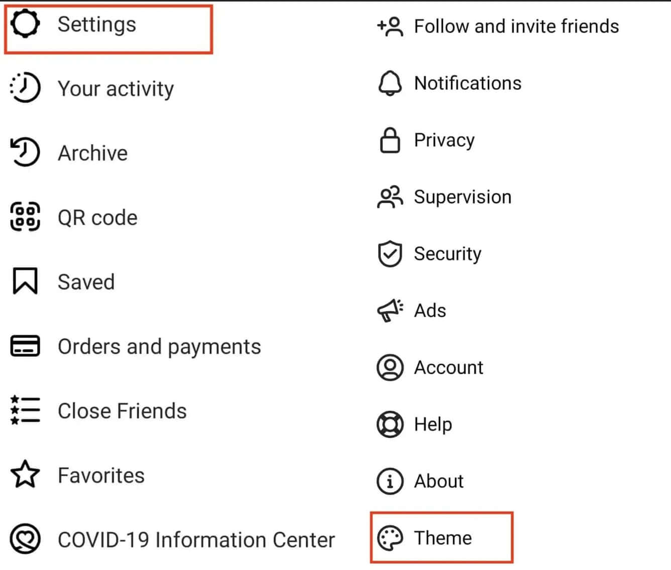 dark-mode-Instagram-Android