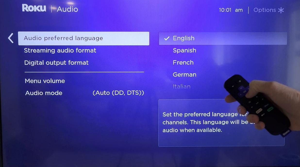 roku-paramount-audio-settings