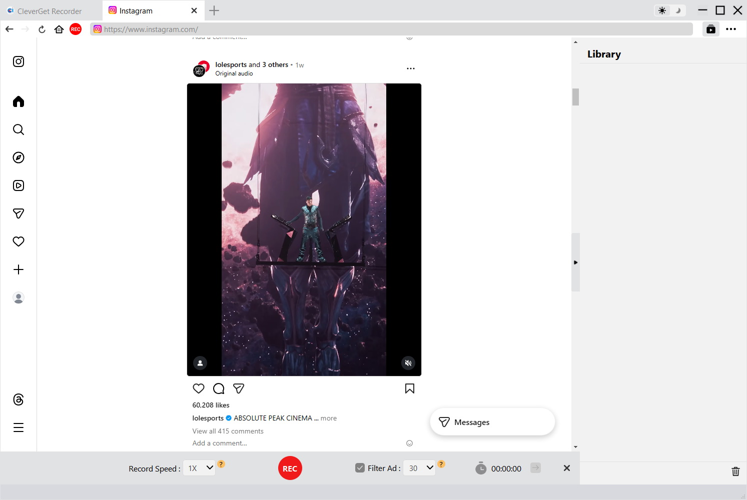 record-instagram-cleverget-recorder